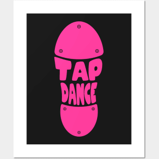 Tap Dance Footprint - Female Dancers Gift design Posters and Art